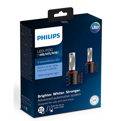 Набор светодиодных лампа Philips H11 X-treme Ultinon LED Fog 12794UNIX2